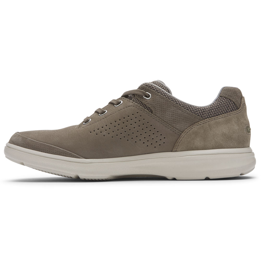 Mens Oxfords Shoes - Rockport Beckwith Ubal - Dark Grey - MTHL74230